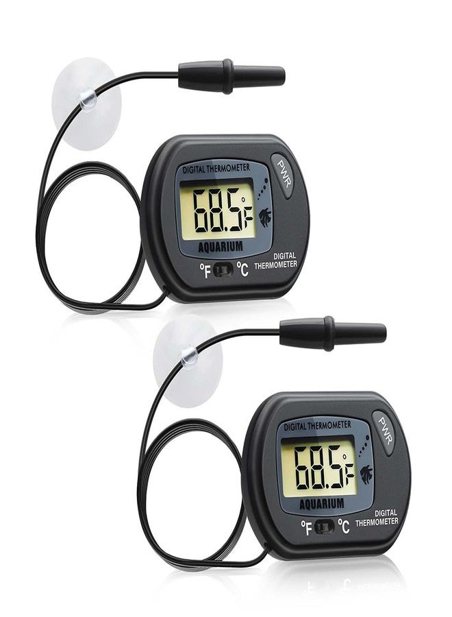 Novique Digital Aquarium Thermometer Fish Tank Thermometer Test with Large LCD Display Fahrenheit/Celsius(℉/℃) for Aquarium Reptile Terrarium Turtle Tank - Image 1